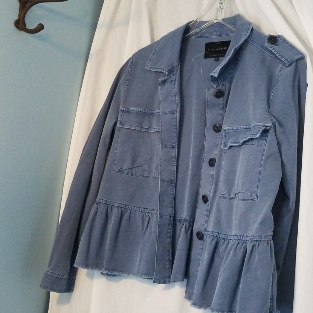 Lucky Brand Jacket. Light Blue. Medium.